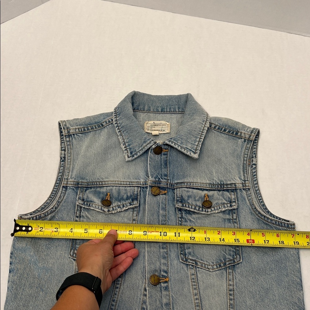 CURRENT/ ELLIOT THE SLEEVELESS RIDER JACKET SIZE 1= SMALL - Picture 11 of 12